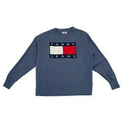 pre-owned Tommy Hilfiger light blue sweatshirt | Size XL