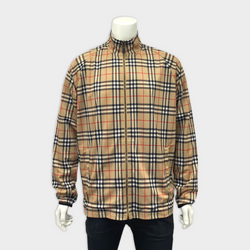 second-hand Burberry nova check zip-up jacket