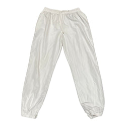 pre-owned MSGM white logo joggers | Size IT48