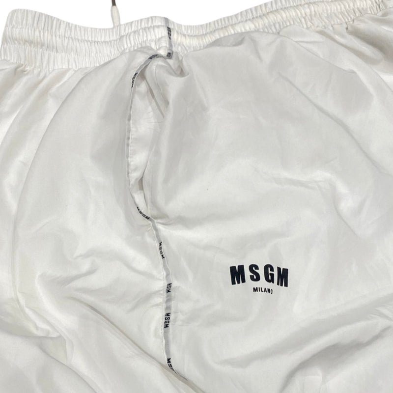 second-hand MSGM white logo joggers | Size IT48