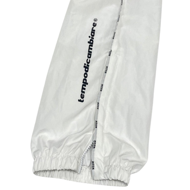 MSGM white logo joggers