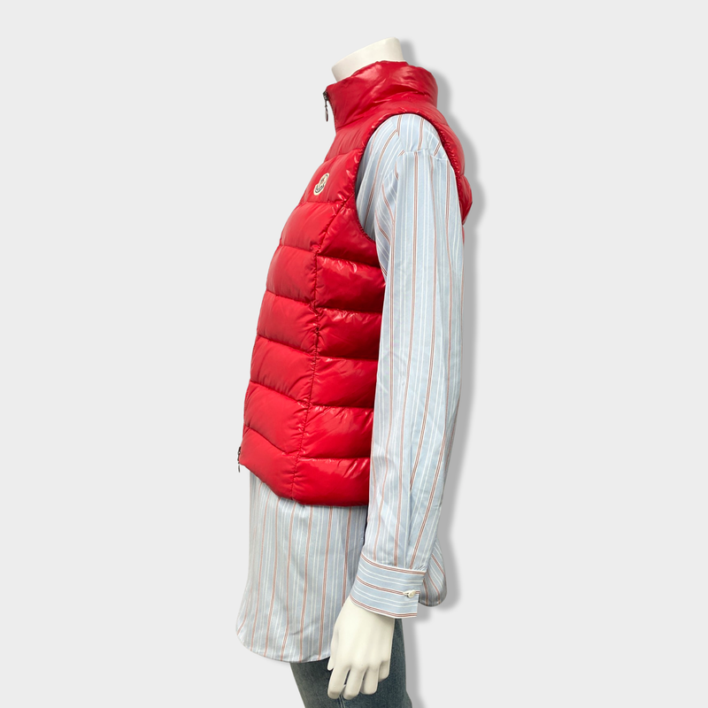 MONCLER red puffer vest