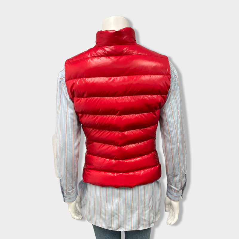 MONCLER red puffer vest