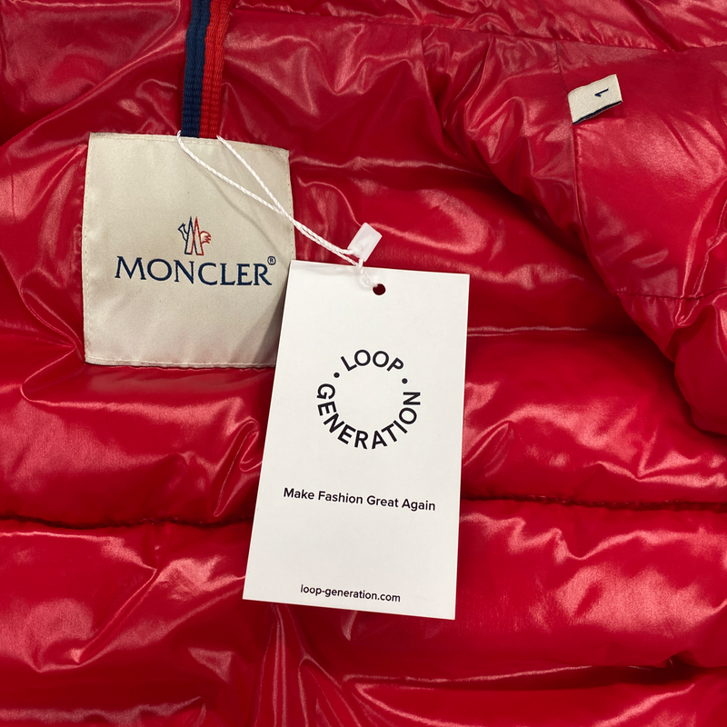 MONCLER red puffer vest