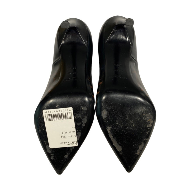 SAINT LAURENT animal print leather heels