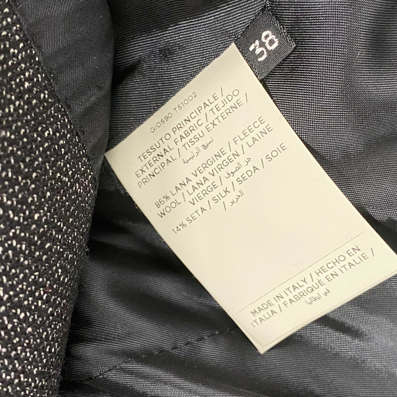 Tom Ford Women's Dark Grey Melange Wool Blazer