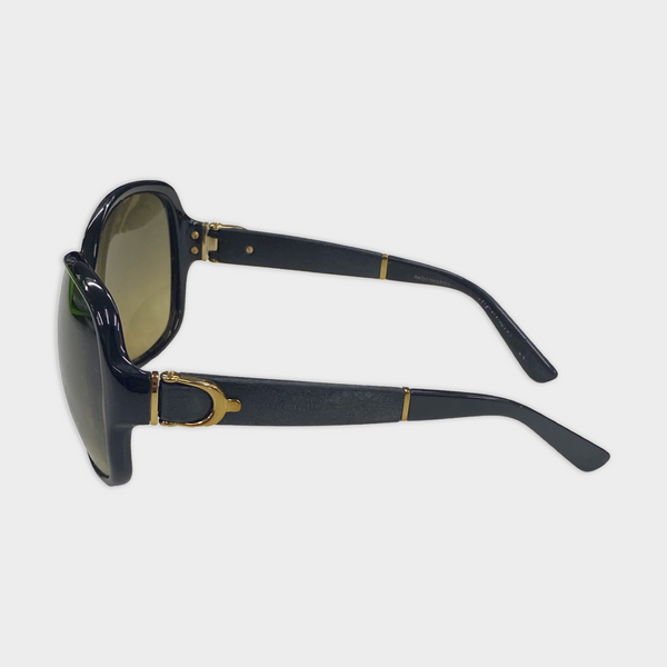 Second-hand GUCCI black sunglasses with  brown tint