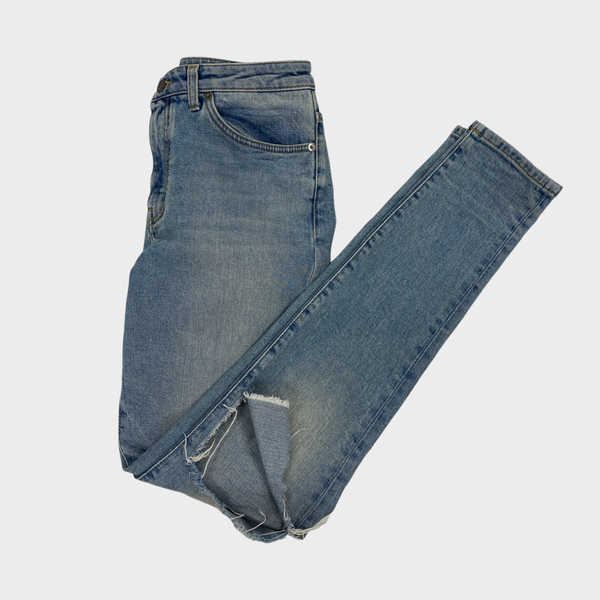 SAINT LAURENT blue ripped jeans