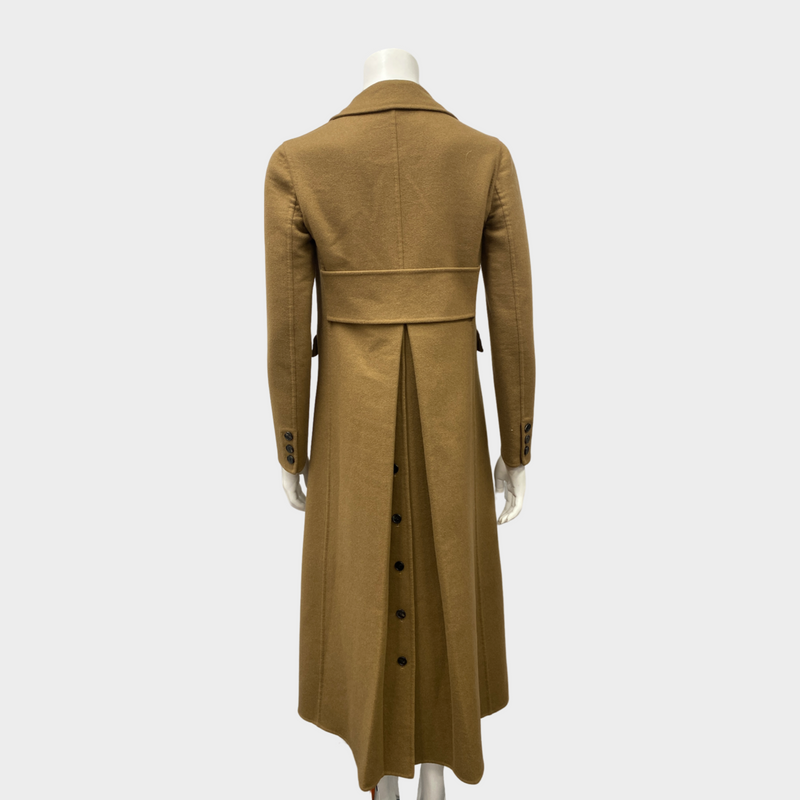 second-hand VALENTINO camel wool coat | Size IT38