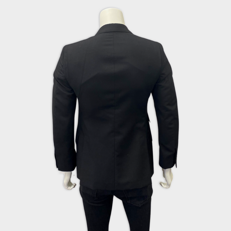Alexander McQueen Men's Black Wool Blazer Jacket