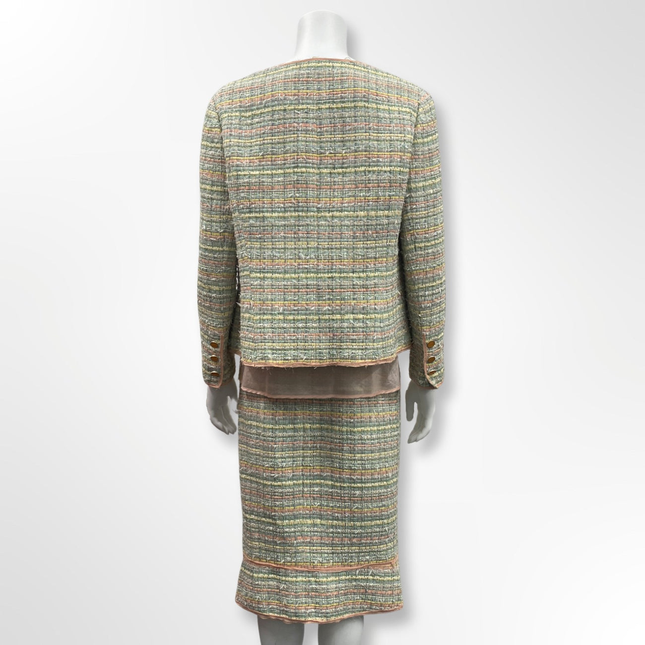 CHANEL Tweed Boucle Jacket & Skirt Set