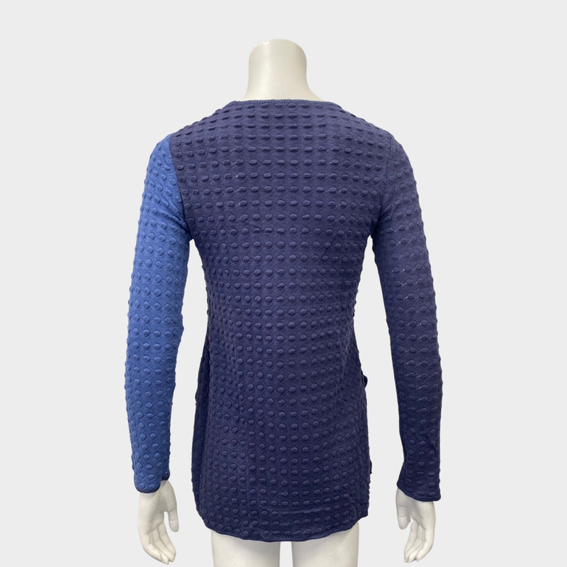 MISSONI blue and yellow knit jumper
