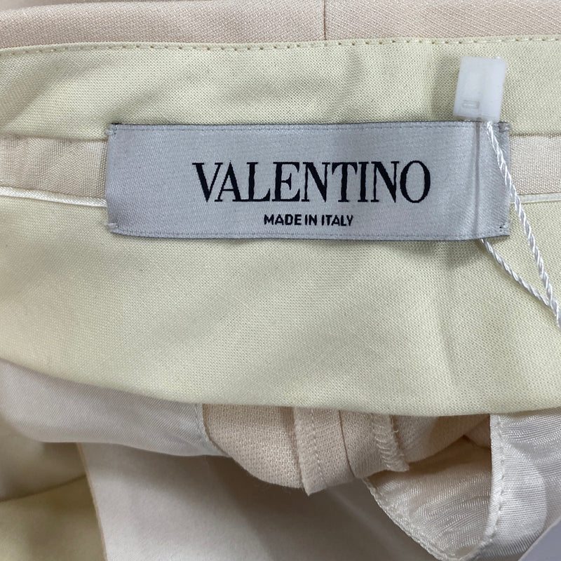 VALENTINO ecru wool and viscose shorts