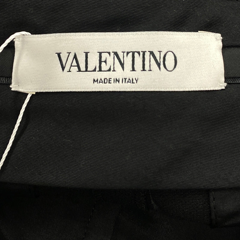 VALENTINO black wool and viscose shorts