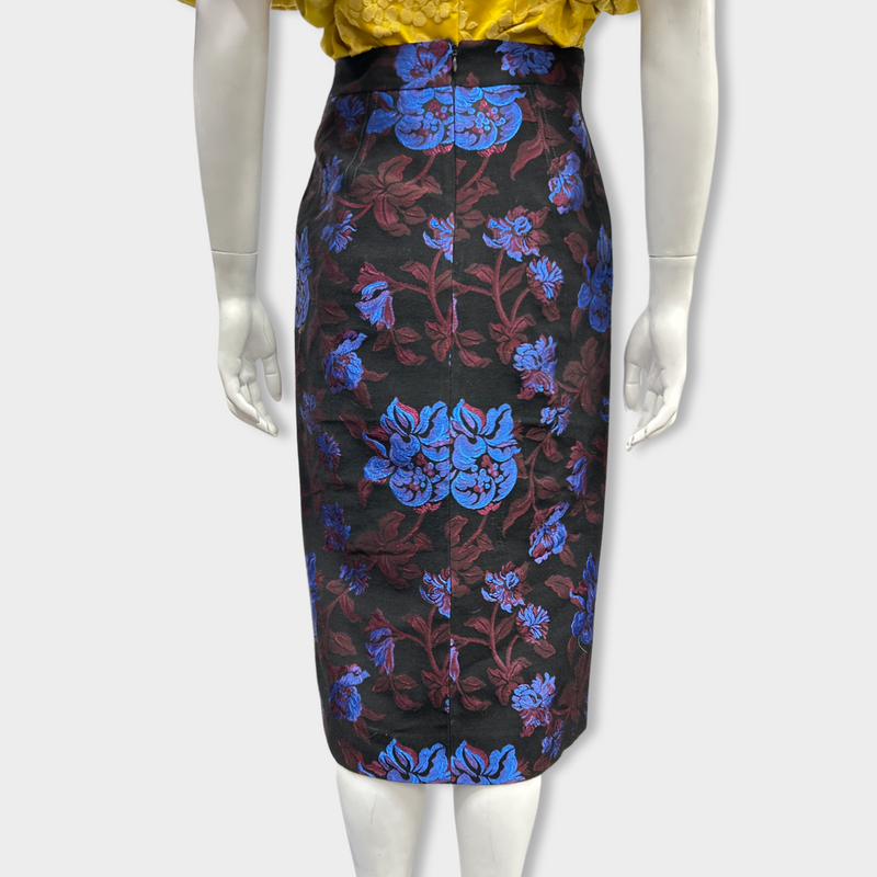 ERDEM multicolour brocade skirt