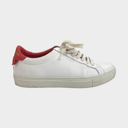 Second-hand Givenchy Women's White And Red Leather Sneakers