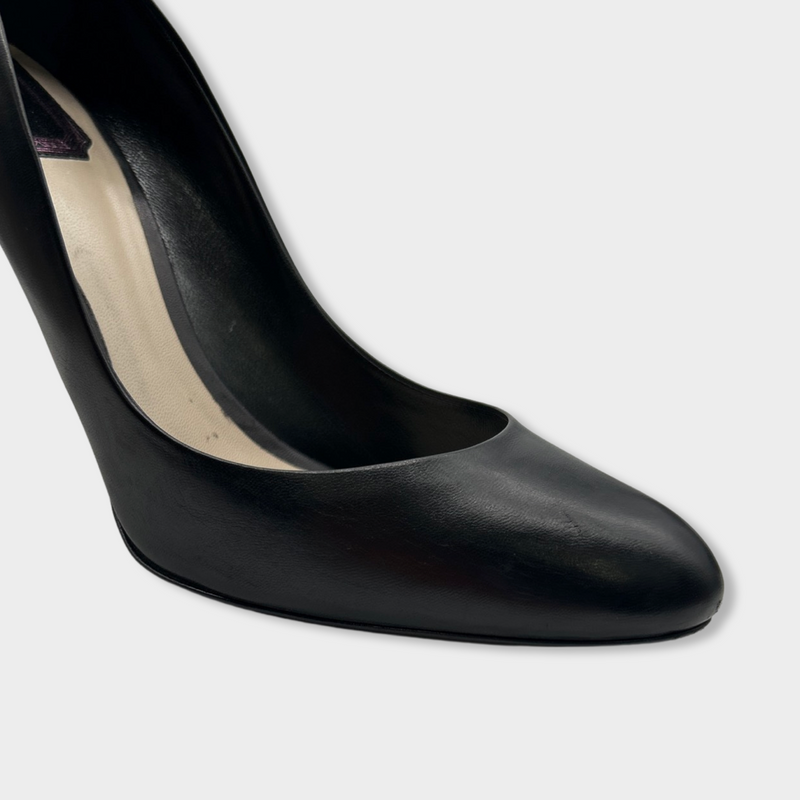 second-hand CHRISTIAN DIOR black leather pumps | Size EU40 UK7