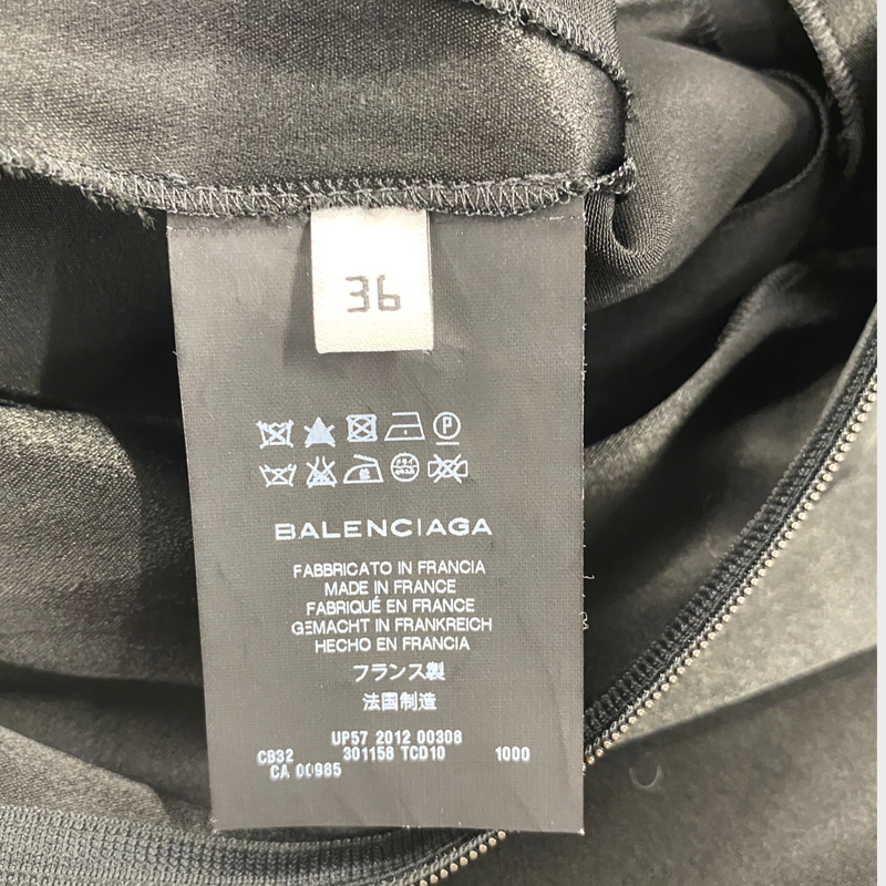 Balenciaga Women's Black Acetate Sleeveless Jumpsuit