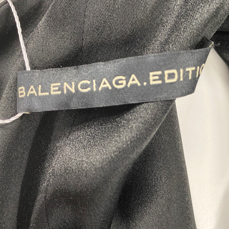 Balenciaga Women's Black Acetate Sleeveless Jumpsuit