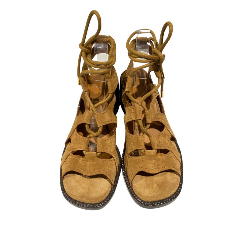CHLOÉ suede open toe heeled sandals
