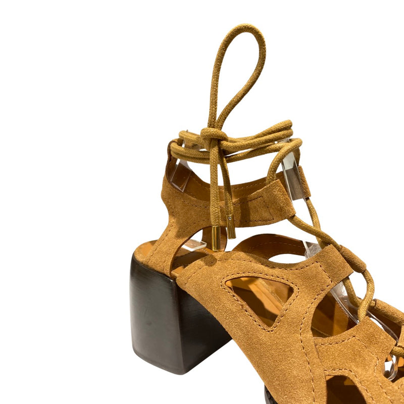 CHLOÉ suede open toe heeled sandals