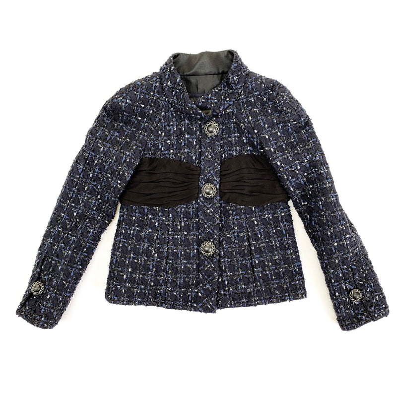 Chanel Round Collar Tweed Jacket