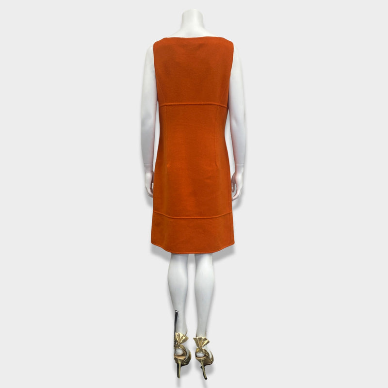 MICHAEL KORS orange wool and angora dress