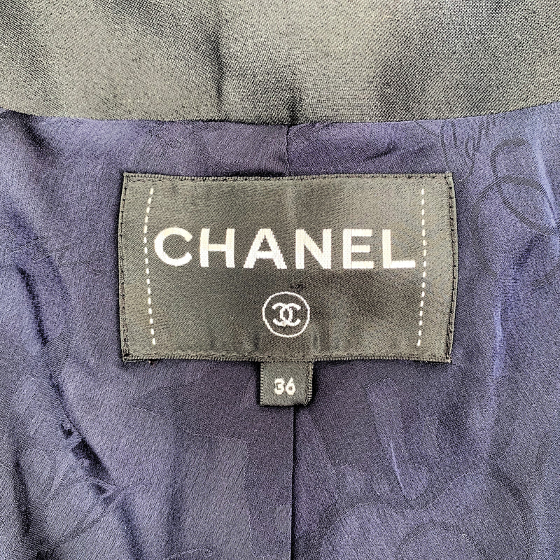 Chanel Round Collar Tweed Jacket