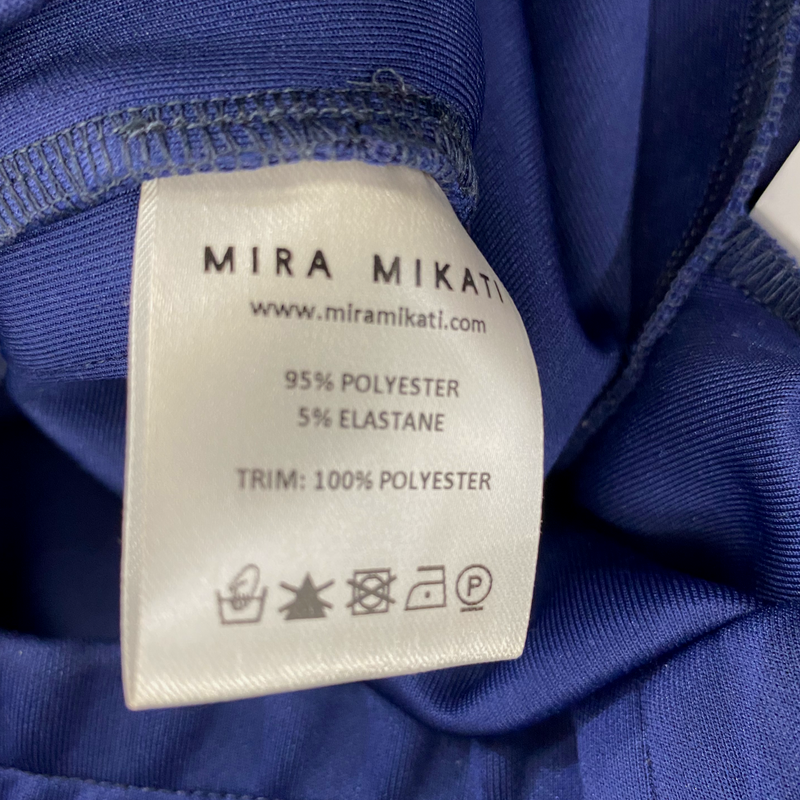 Mira Mikati Women's Navy Joggers With Side Stripe And Popper Button Details