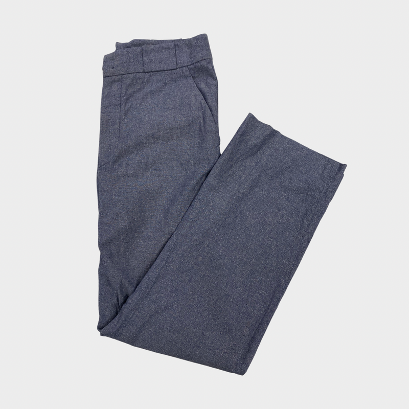 MAISON MARGIELA men’s blue and grey cotton and silk trousers