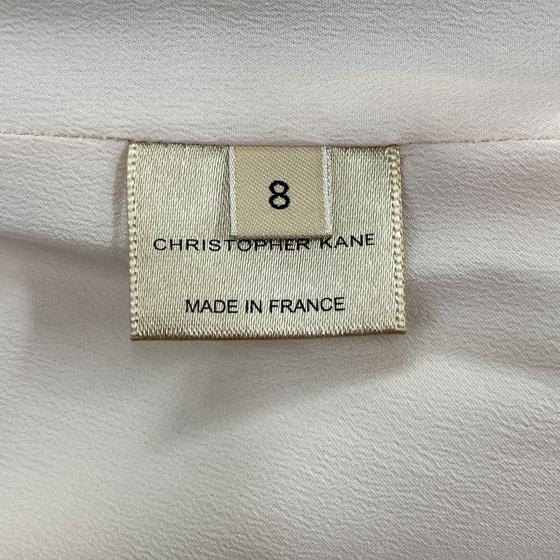 CHRISTOPHER KANE pink and silver brocade mini dress