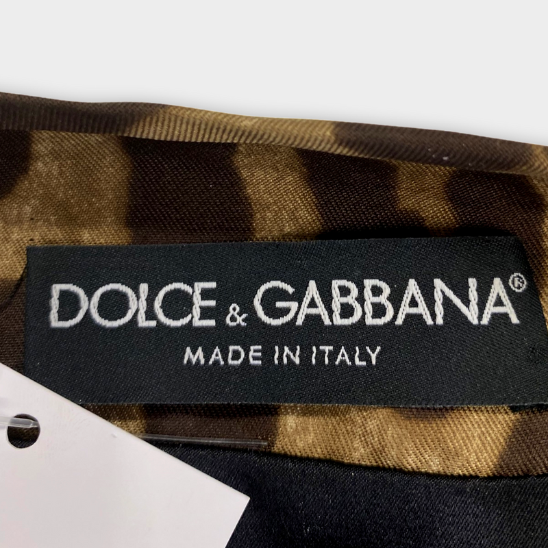 Dolce & Gabbana Women's Cheetah Print Silk Sleeveless Jacket