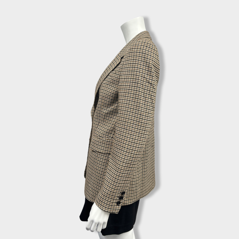 second-hand SAND COPENHAGEN brown checked jacket | EU36