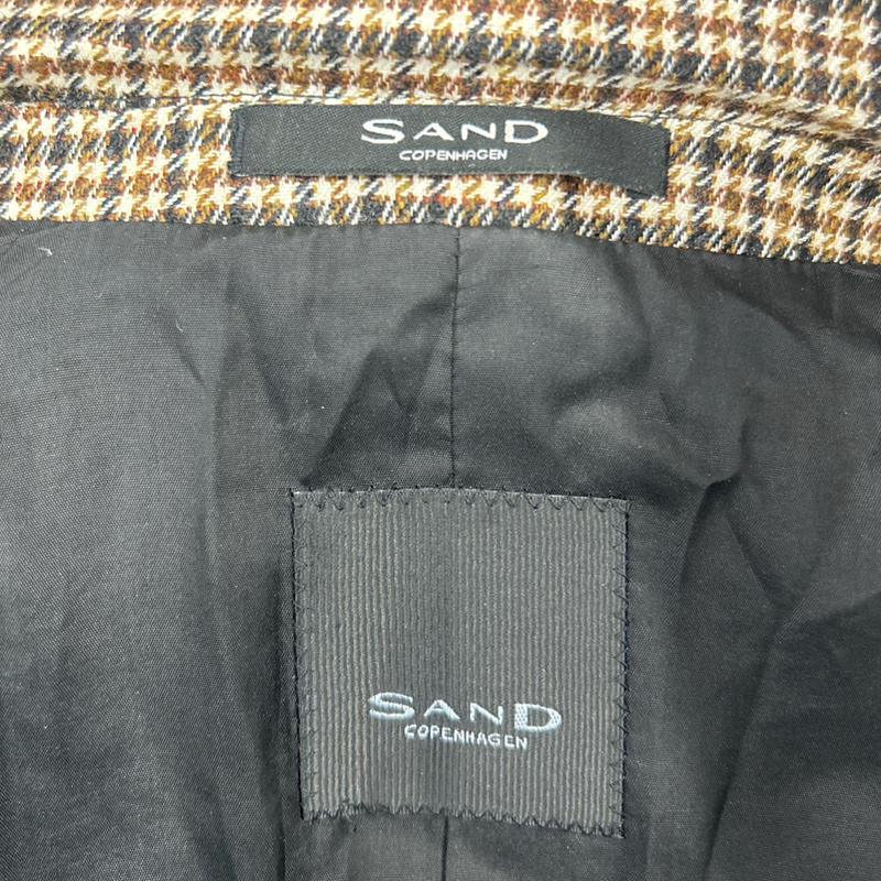 SAND COPENHAGEN brown checked jacket