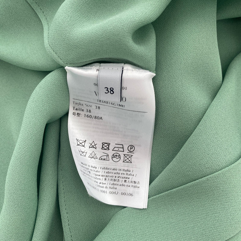 Valentino spring green silk blouse