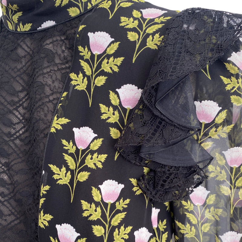 GIAMBATTISTA VALLI black flower print dress