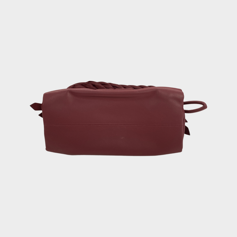 Givenchy burgundy leather medium bag with twisted strap