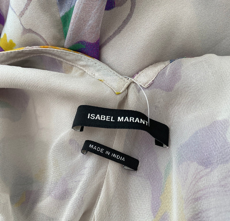 Isabel Marant flower print silk maxi dress