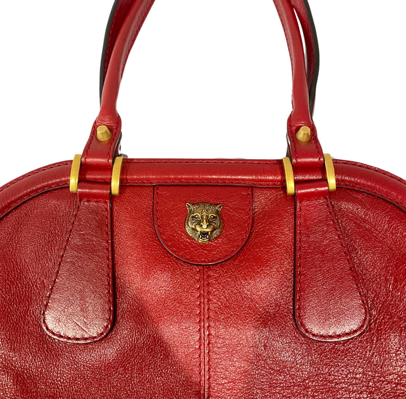 GUCCI re (belle) red leather handbag