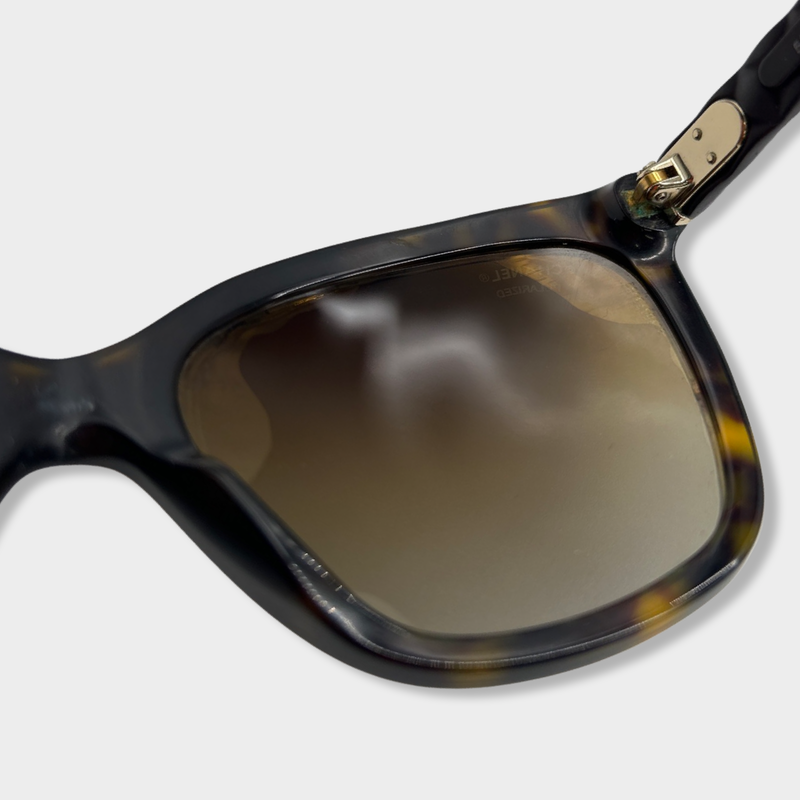 CHANEL tortoise sunglasses