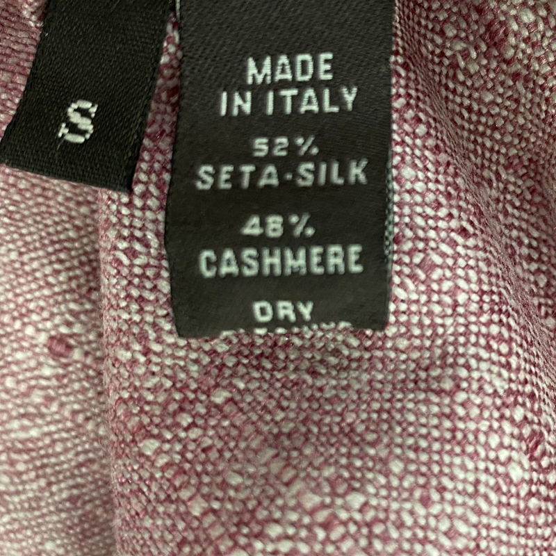 Loro Piana Pale Pink Silk Cashmere Blend Wrap Style Summer Coat