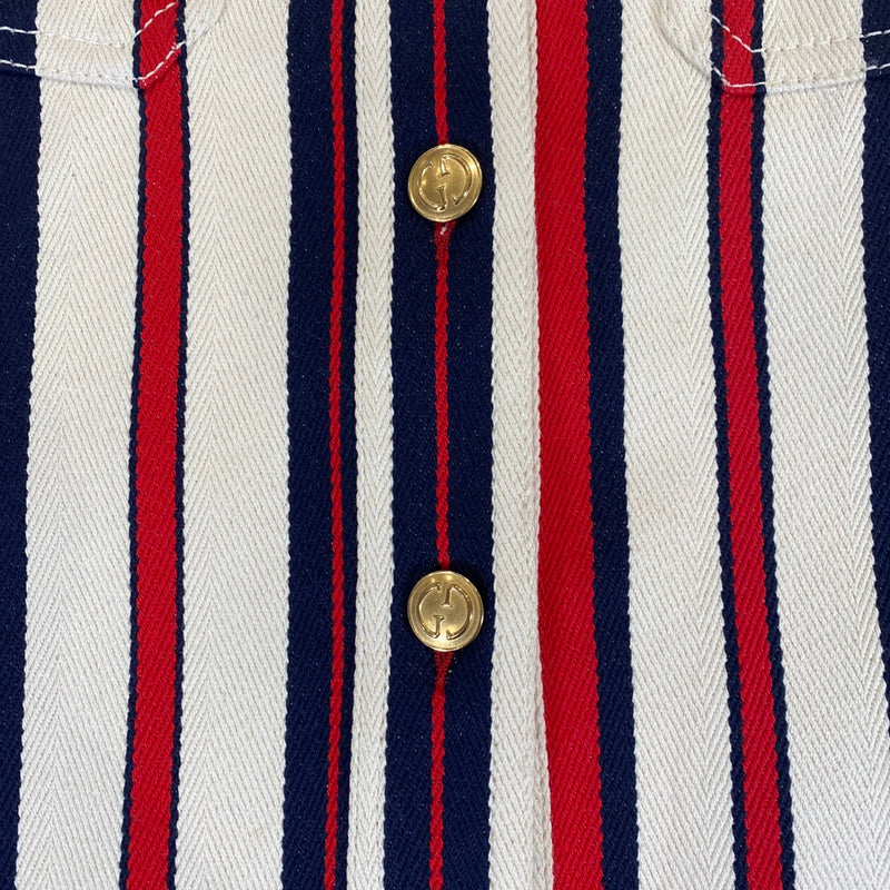 Gucci multicolour striped cotton skirt