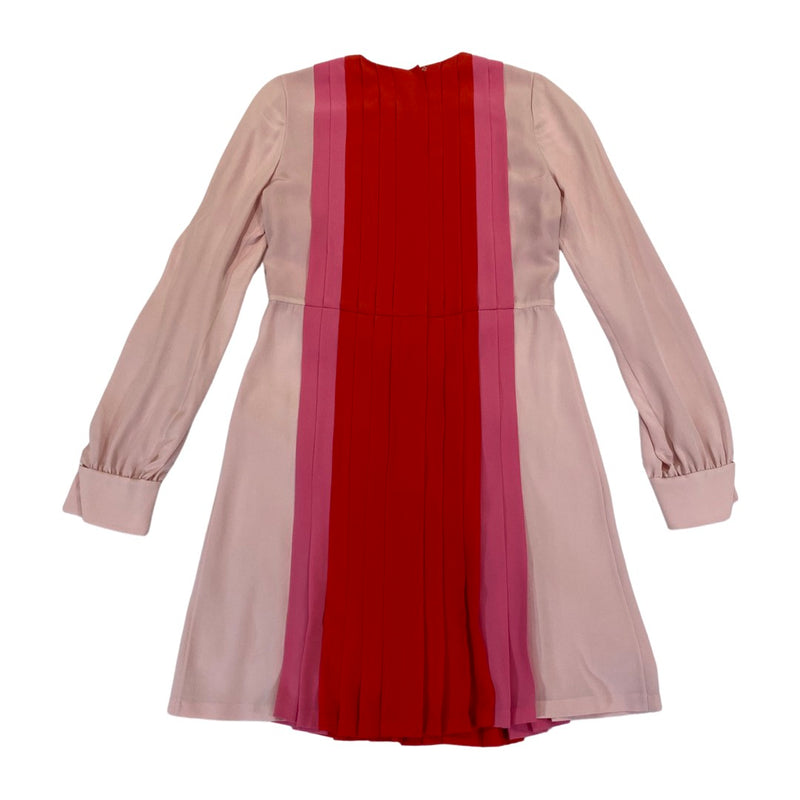 second-hand Valentino multicolour pleated silk dress | Size IT40