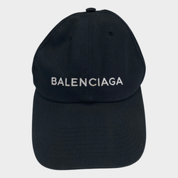 second-hand Balenciaga Logo Unisex Dark Navy Cotton Cap