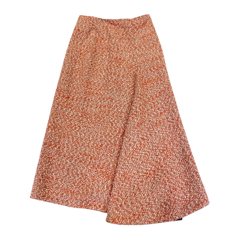pre-owned VICTORIA BECKHAM peach cotton and woolen skirt | Size UK8