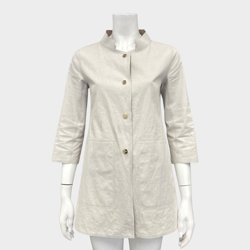 Herno light grey raincoat