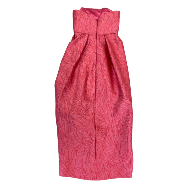 second-hand MONIQUE SHUILLIER pink brocade dress | Size US2