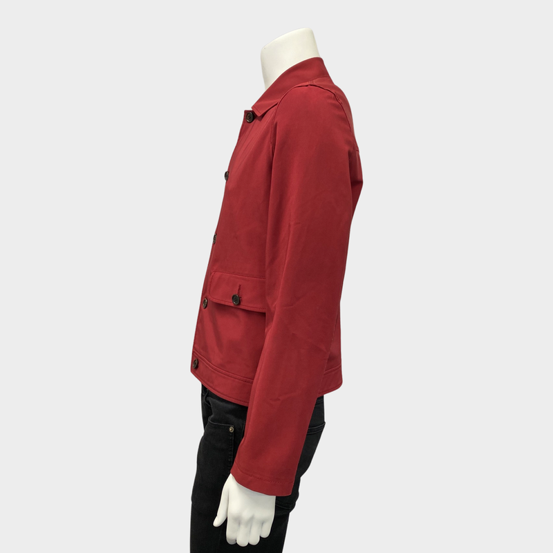 Prada men's red jacket with front pockets