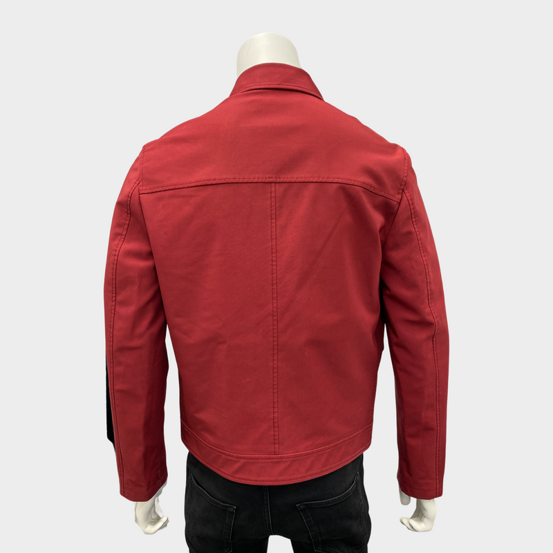 Prada men's red jacket with front pockets