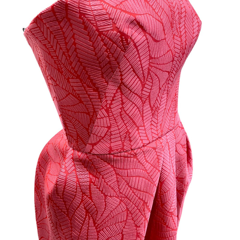pre-loved MONIQUE SHUILLIER pink brocade dress | Size US2